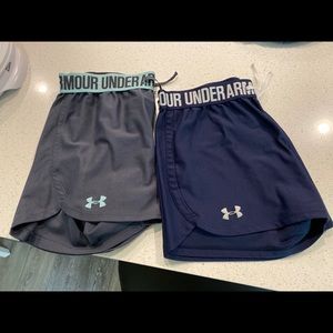 2 pairs of Under Armour shorts